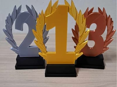 Customizable Trophy Awards – 1st, 2nd & 3rd Place