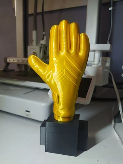 Golden Glove Trophy Customizable 