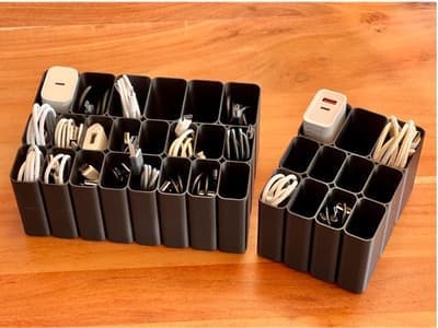USB cable organizer Box tray