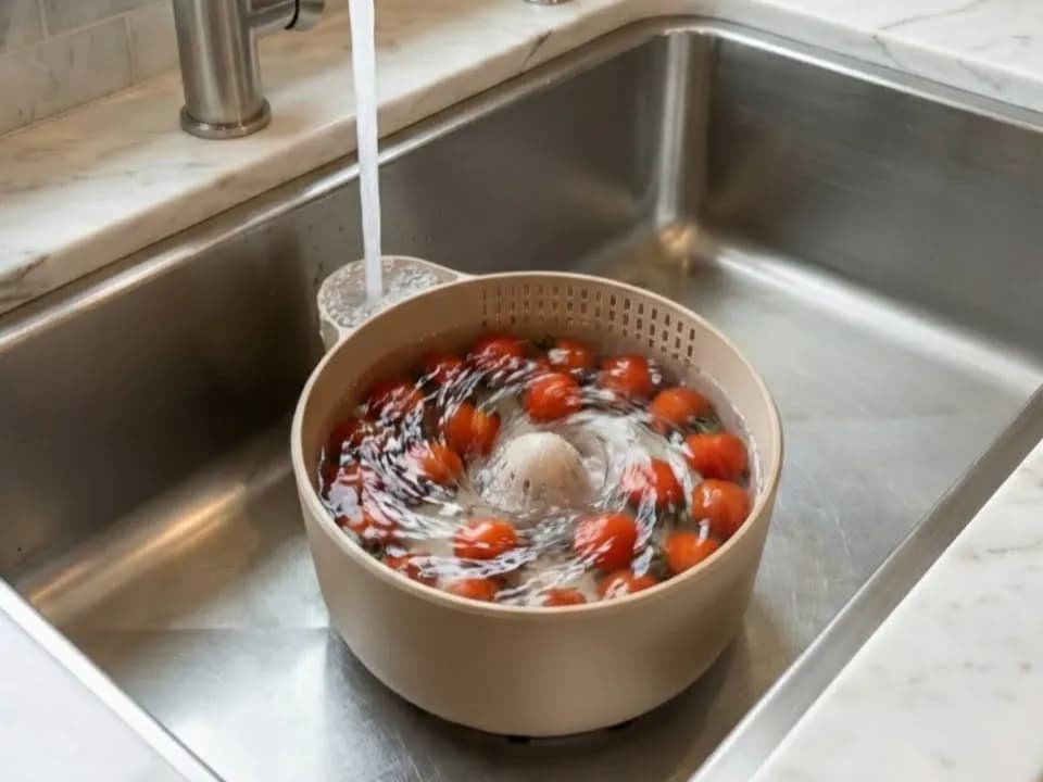 AquaVortex Vegetable and Berry Washer and Strainer